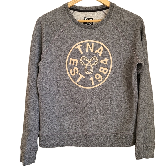aritzia tna crewneck sweatshirt grey size M - Picture 1 of 7